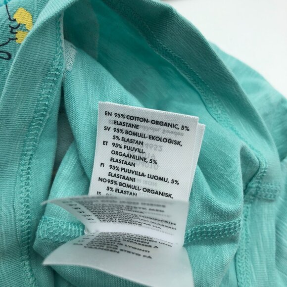 Polarn O. Pyret Organic Cotton Baby Shirt With Animal Prints 1-2 Months - Picture 4 of 6